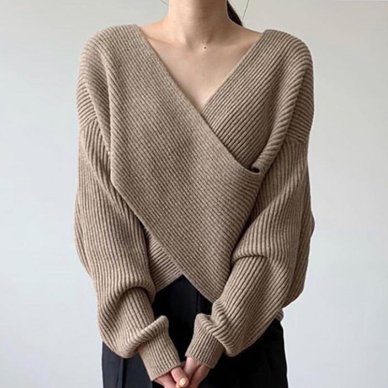 LindenBoutique® | Elegante kruisgebreide trui
