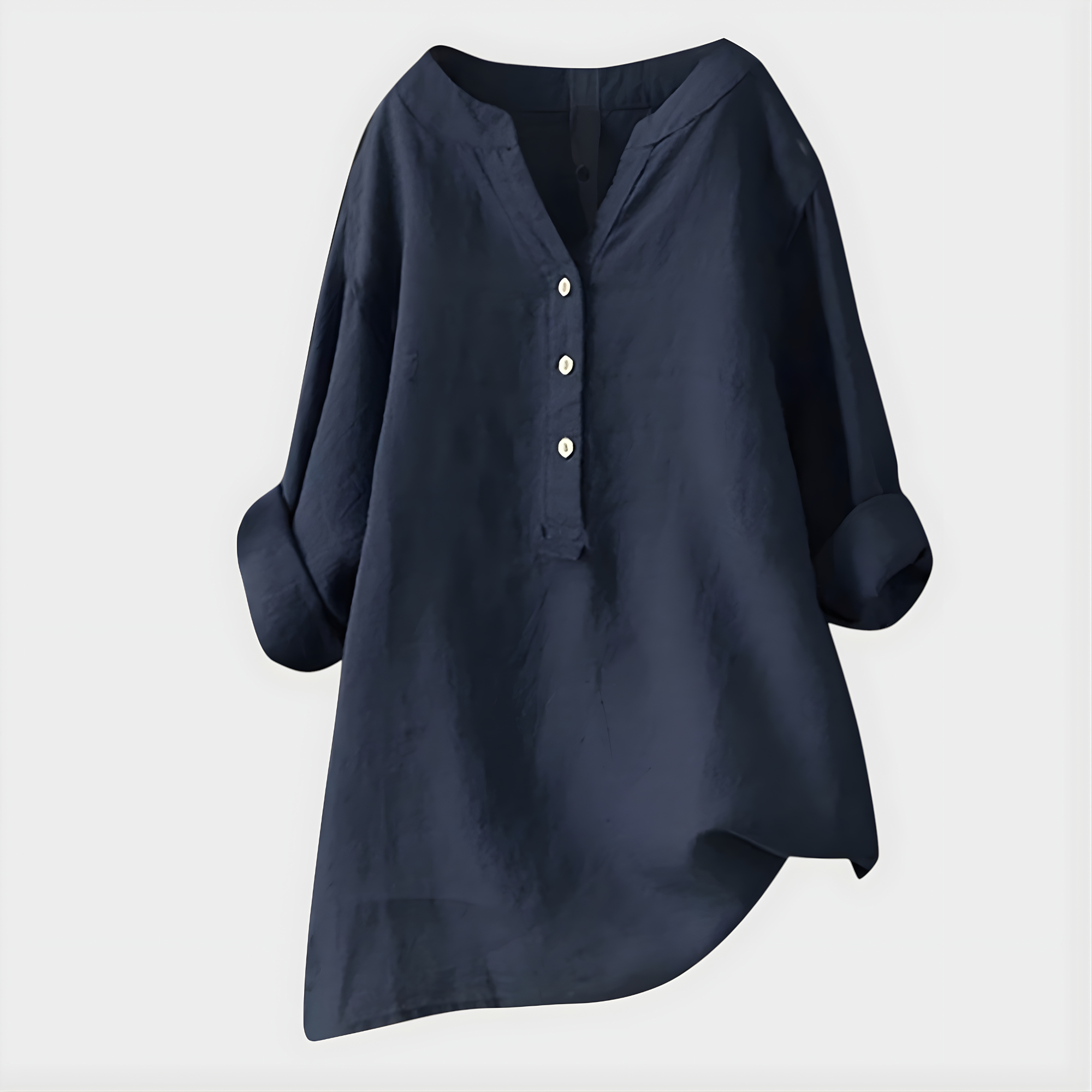 Donna | Cotton-Linen V-Neck Blouse