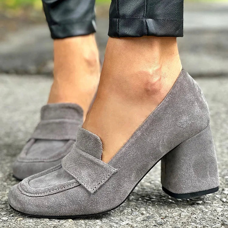 Milou™ | Elegant Block-Heel Loafers