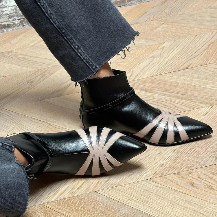 Mila™ | Geometric Ankle Boots