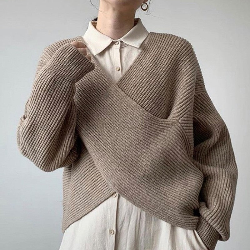 LindenBoutique® | Elegante kruisgebreide trui