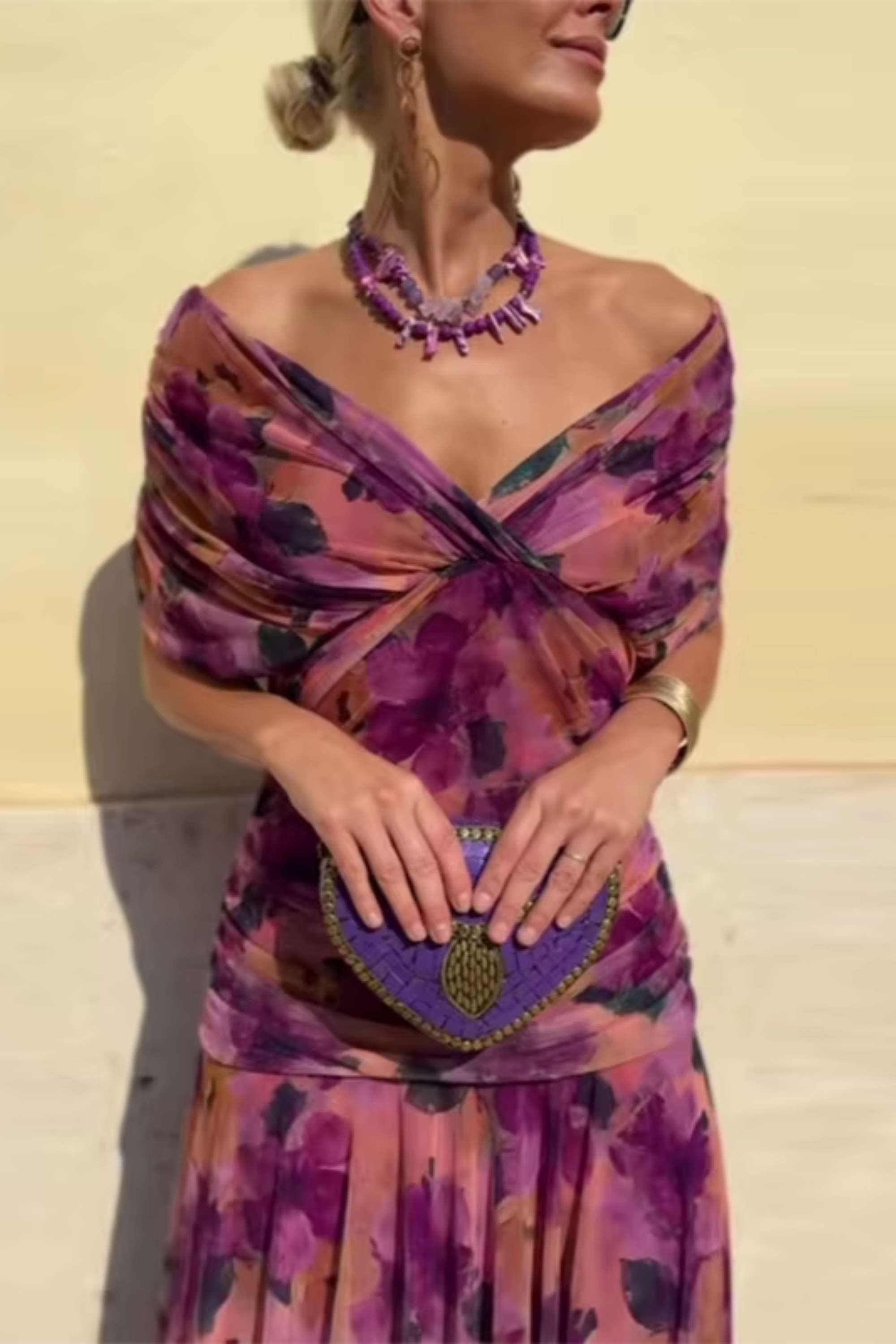 Louise | Elegante Feestjurk met V-hals