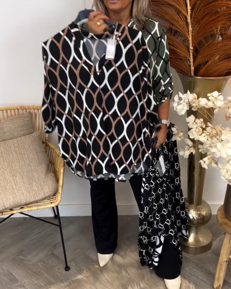 Noor – Blouse met Trendy Print