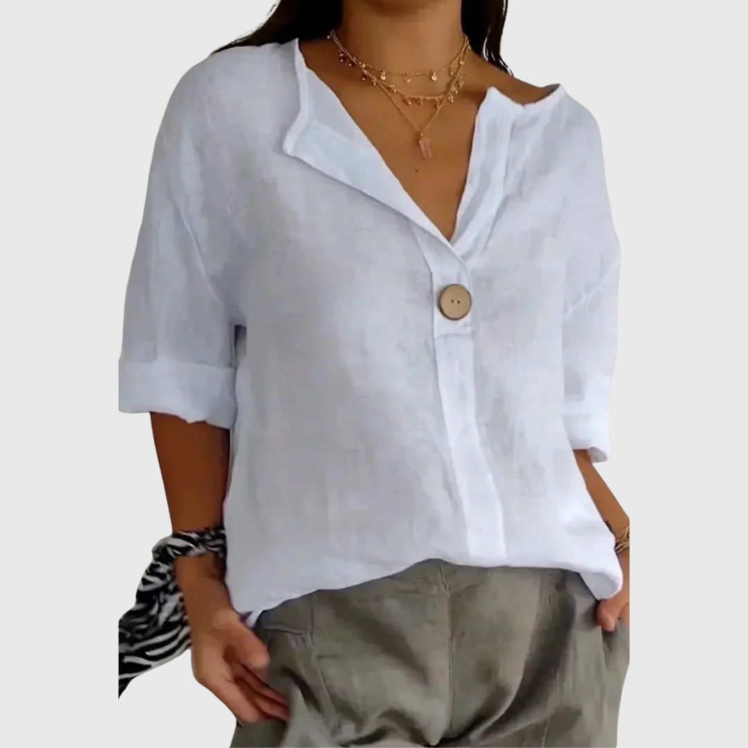 Zamma | Relaxed V-Neck Top