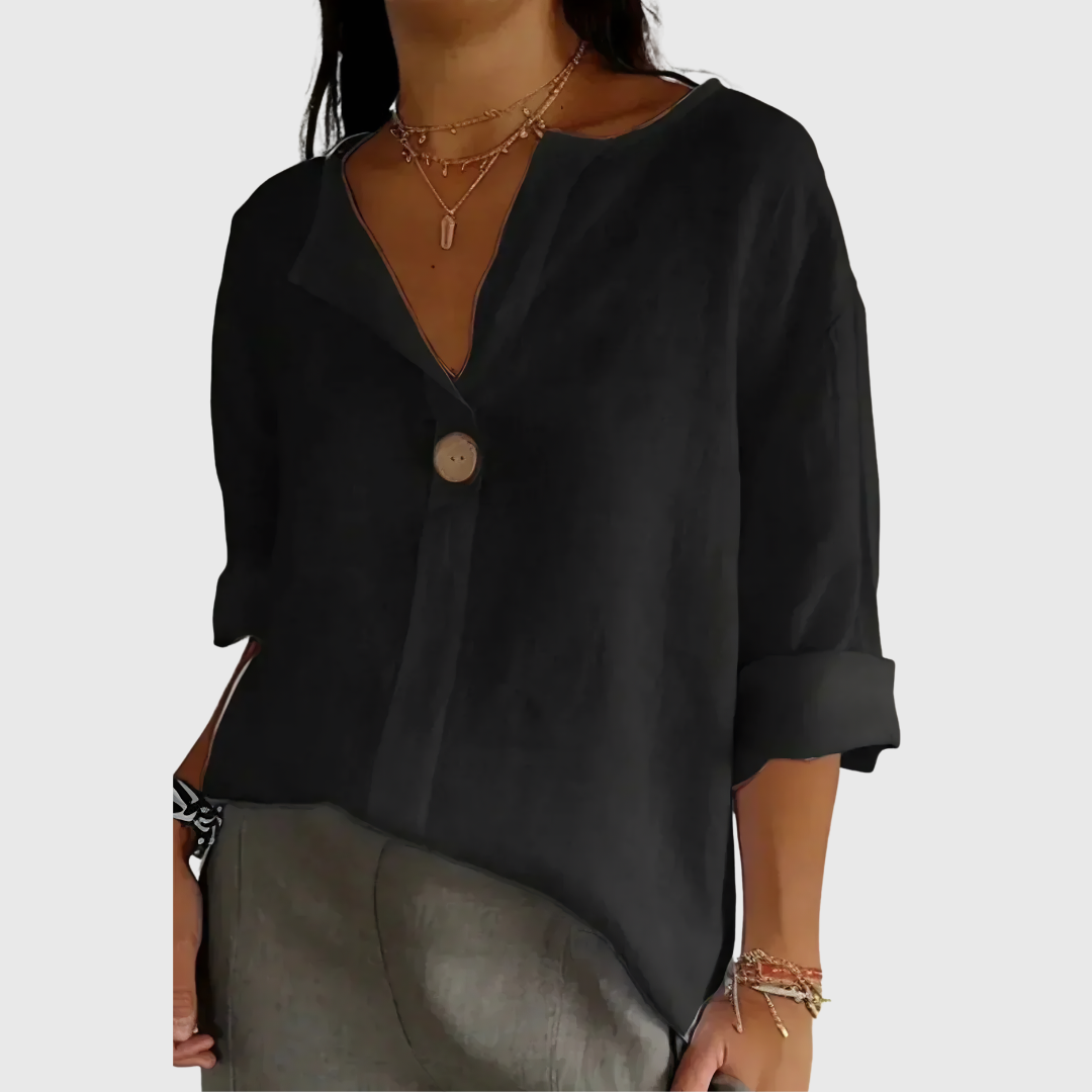 Zamma | Relaxed V-Neck Top