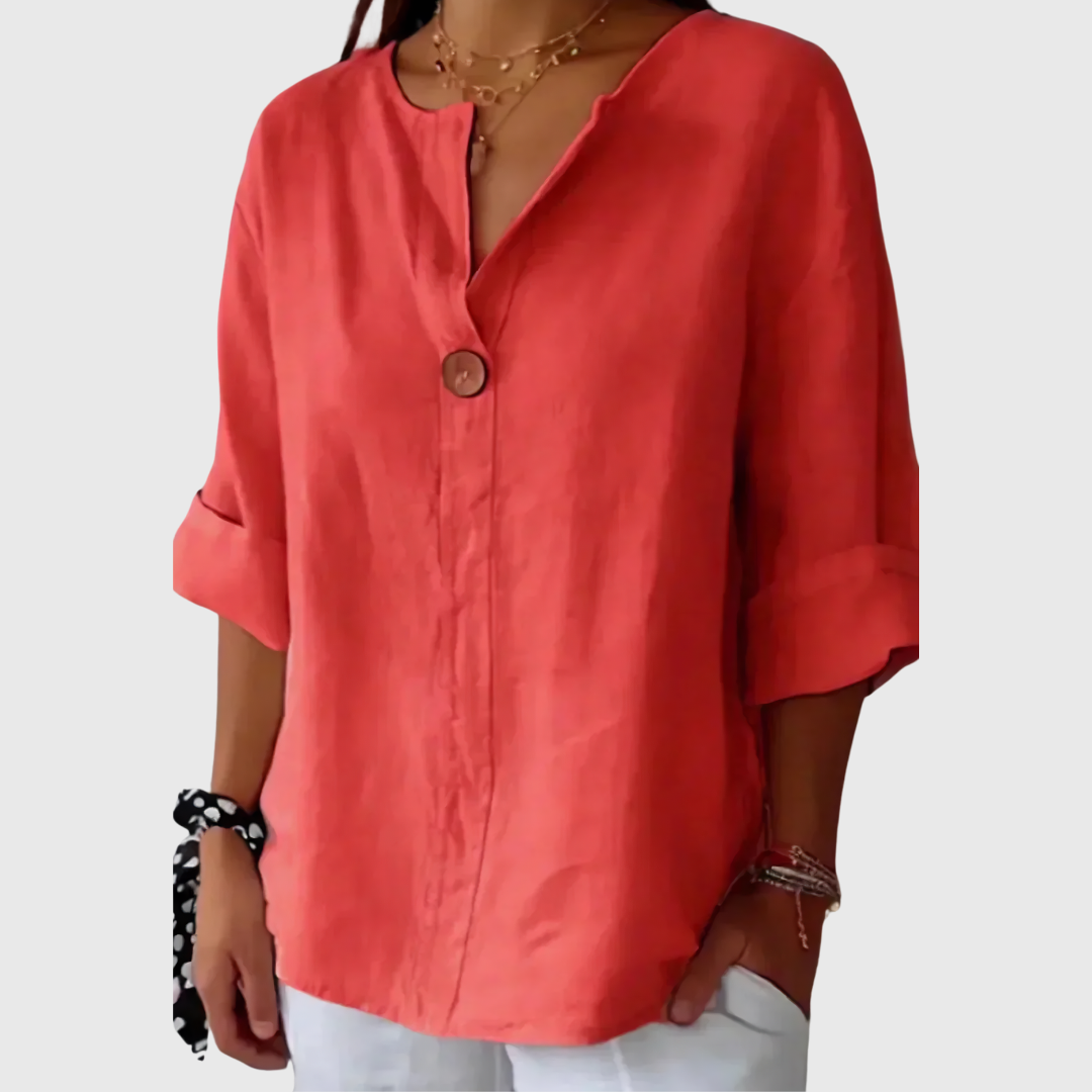 Zamma | Relaxed V-Neck Top