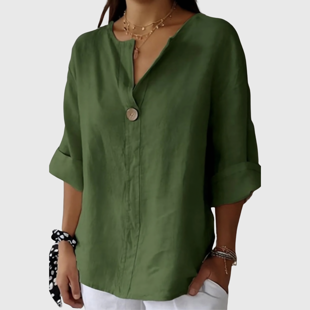 Zamma | Relaxed V-Neck Top