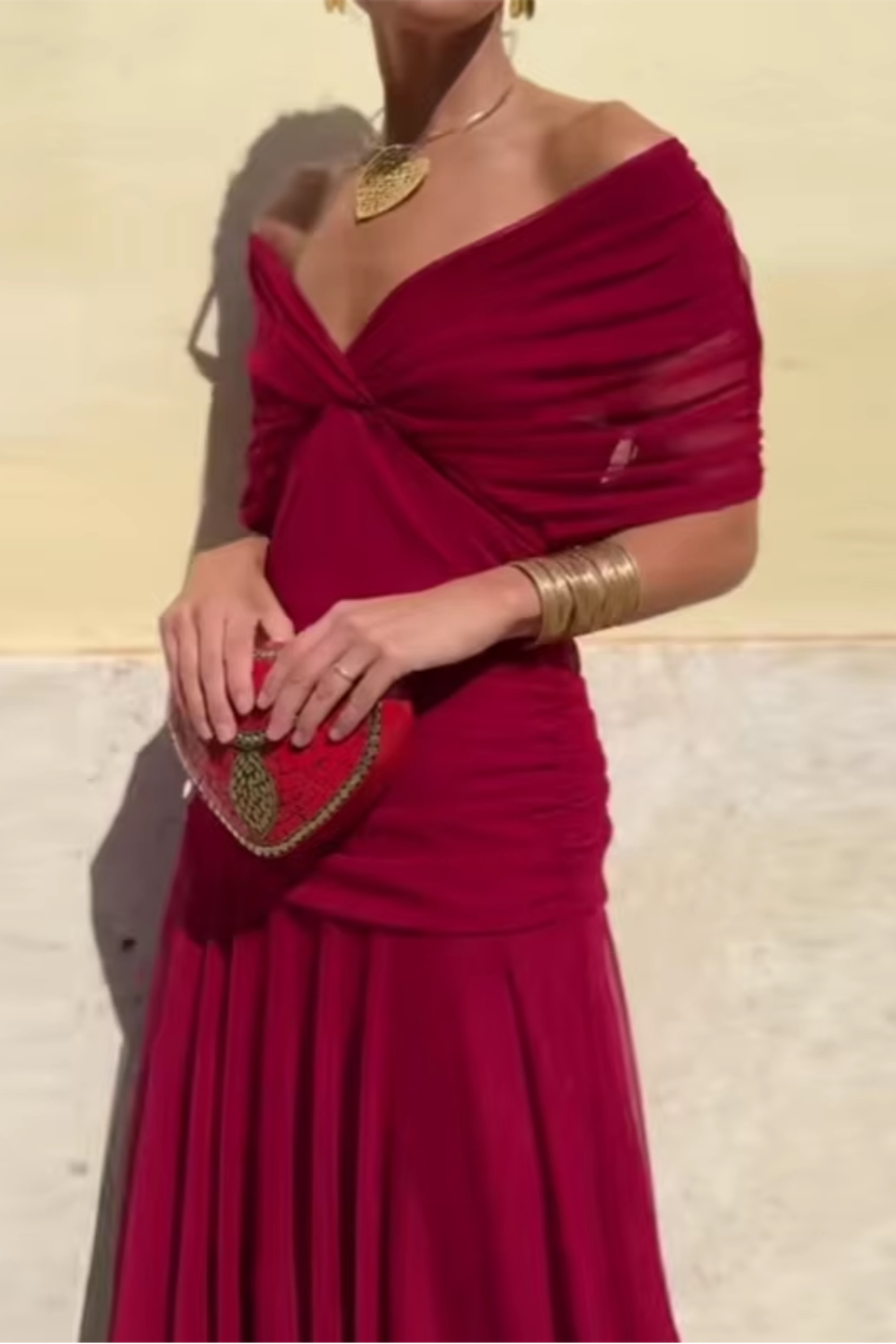 Louise | Elegante Feestjurk met V-hals