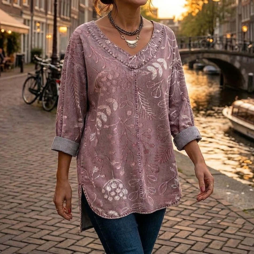 Sara – Blouse met V-hals