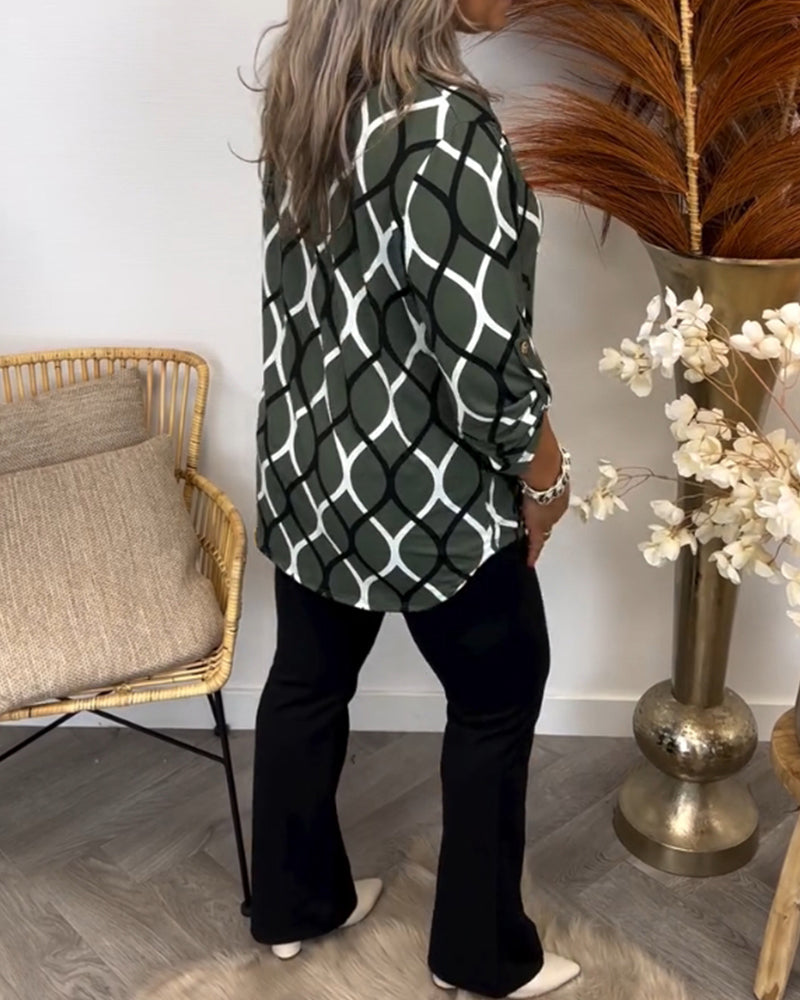 Noor – Blouse met Trendy Print