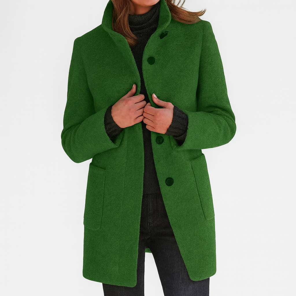 LindenBoutique® | Damesjas met hoge kraag