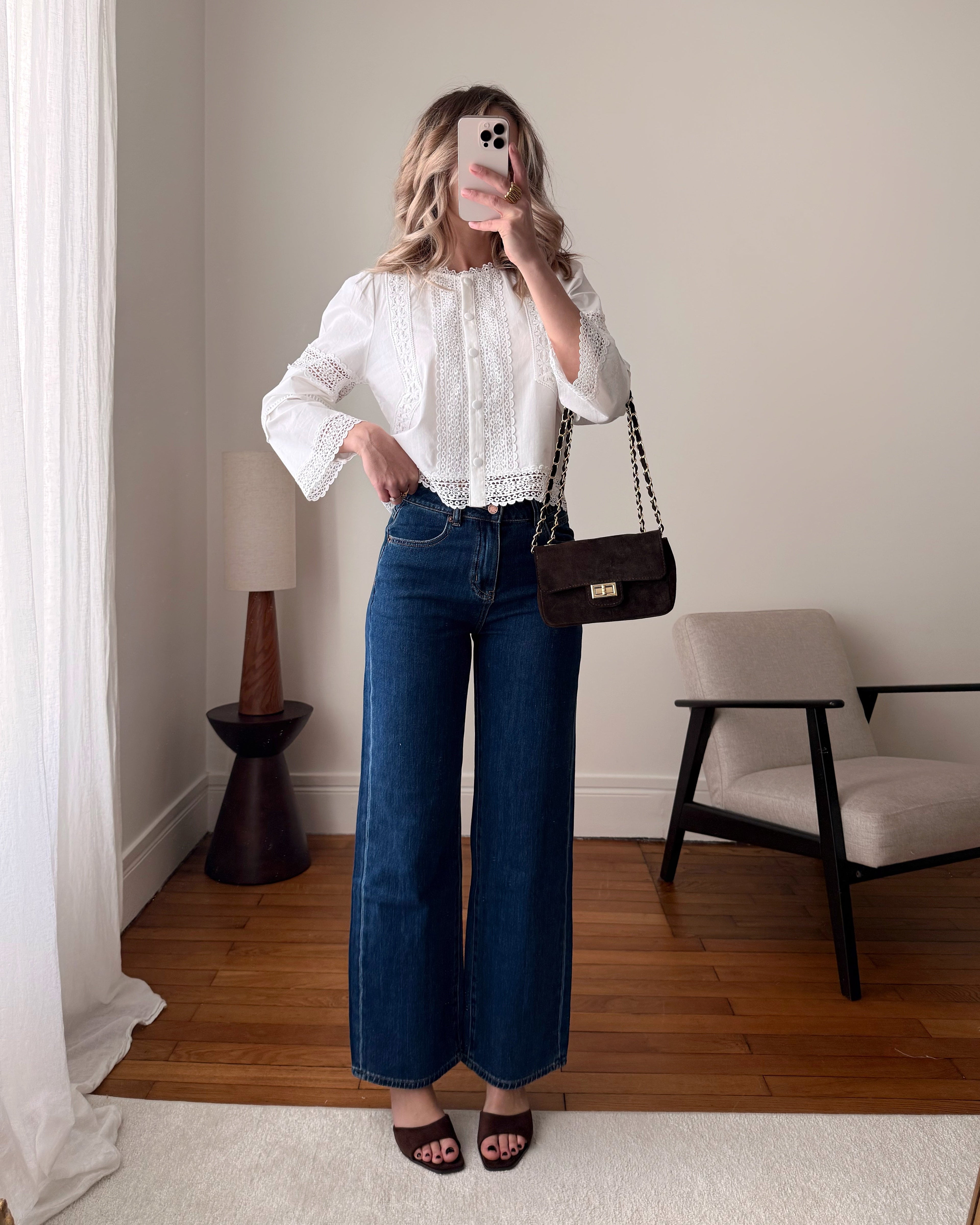 Jane - Geborduurde Blouse