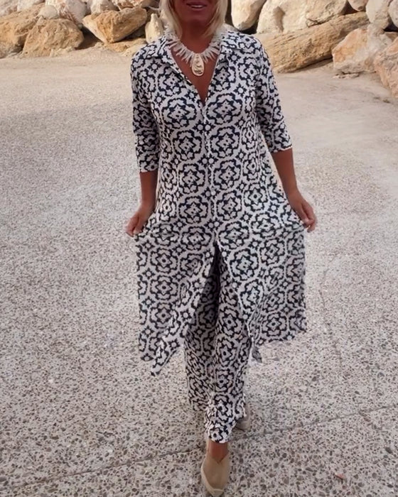 Sari – Set met knoopsluiting