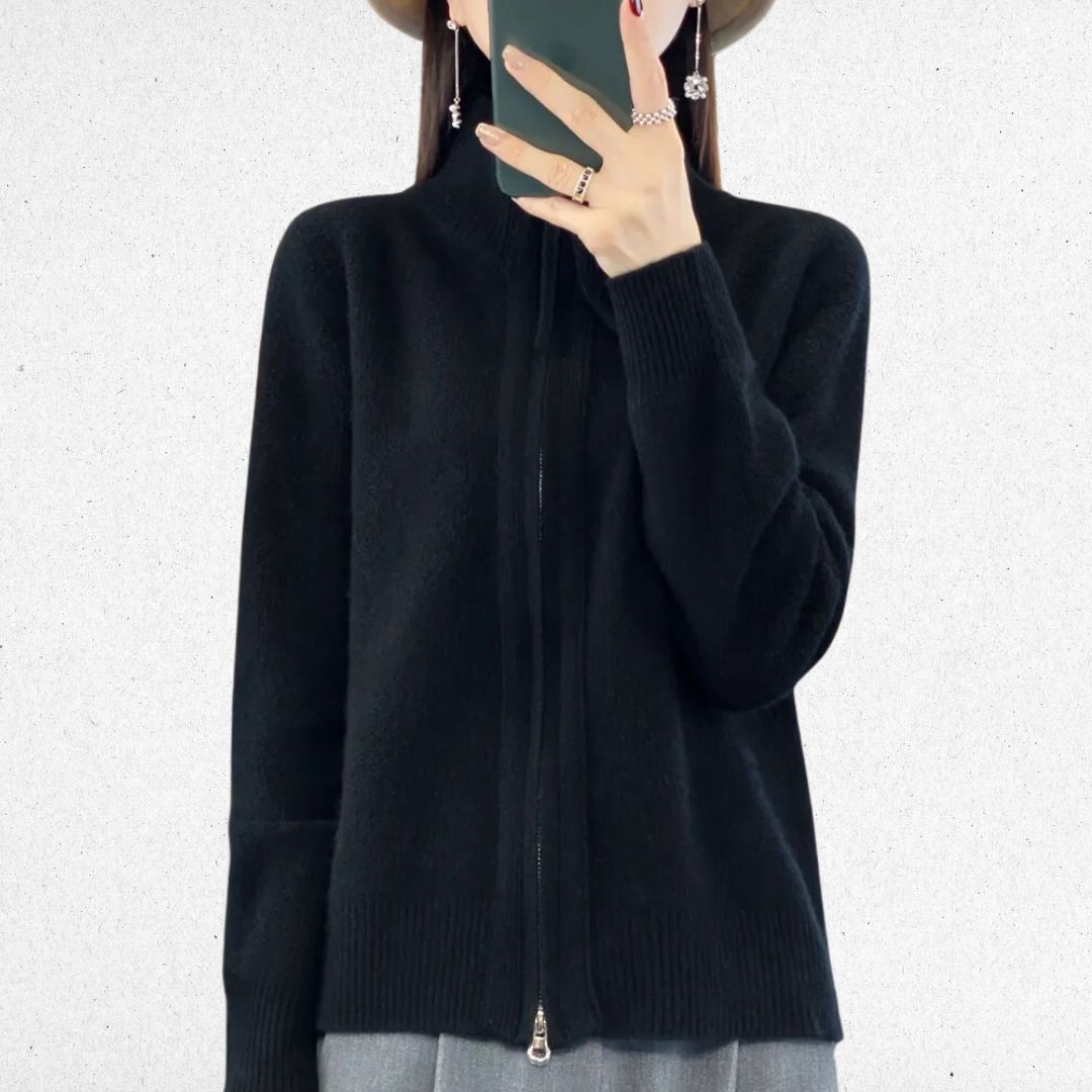 LindenBoutique® | Comfortabele Zip-Up Cardigan