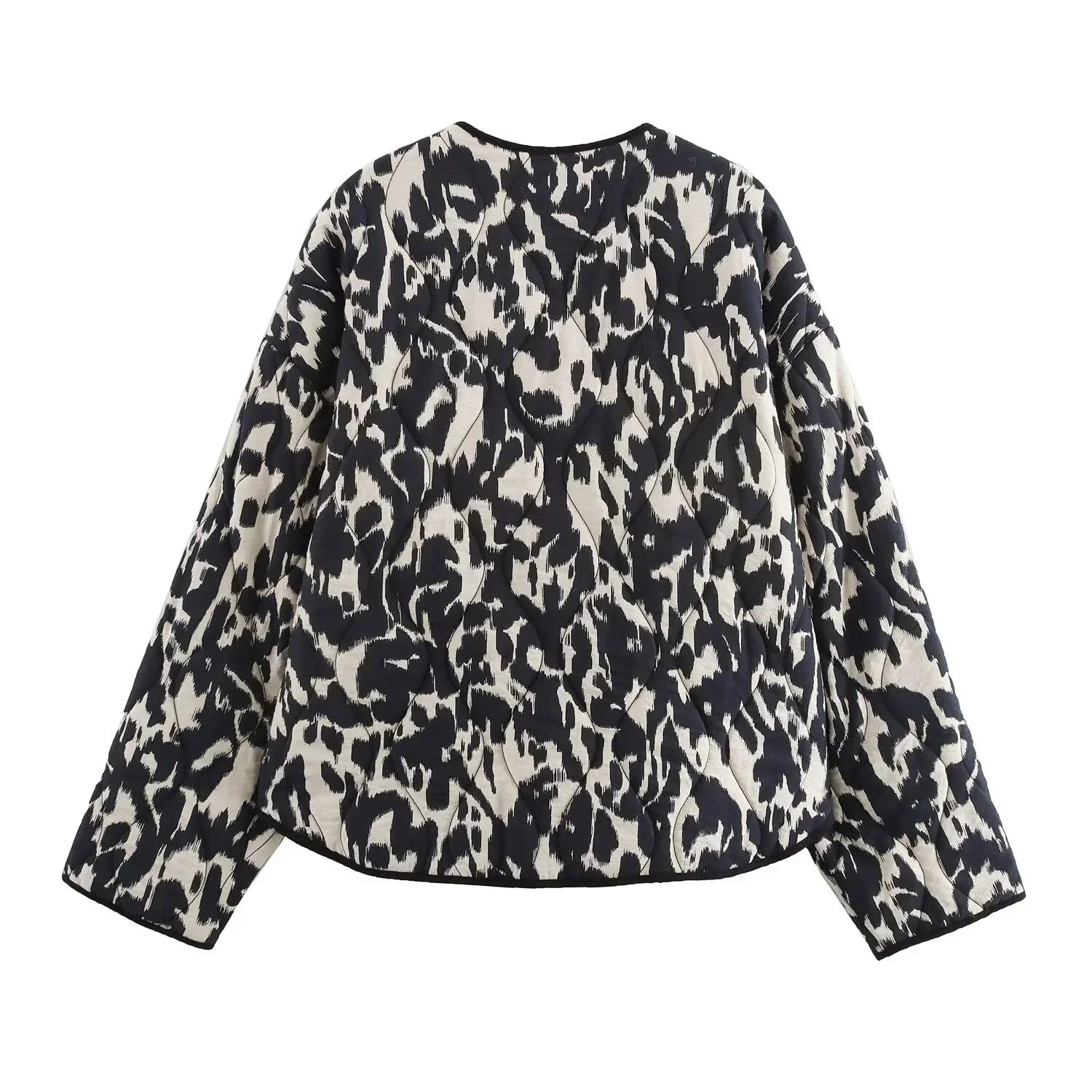 LindenBoutique® | Modieuze Bedrukte Herfst Jas