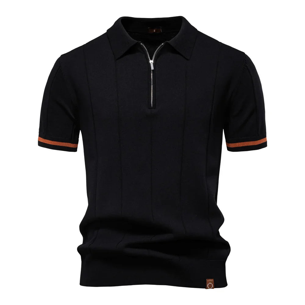 LindenBoutique™ | Heren Polo Shirt Met Rits
