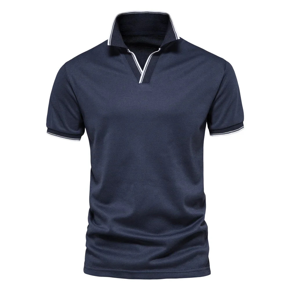 LindenBoutique™ | Heren Polo Met V-hals