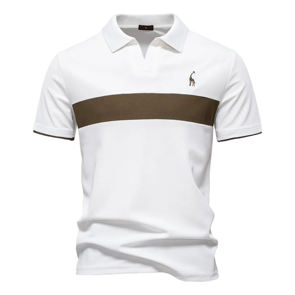 LindenBoutique™ | Heren Polo Met Kleurenblok