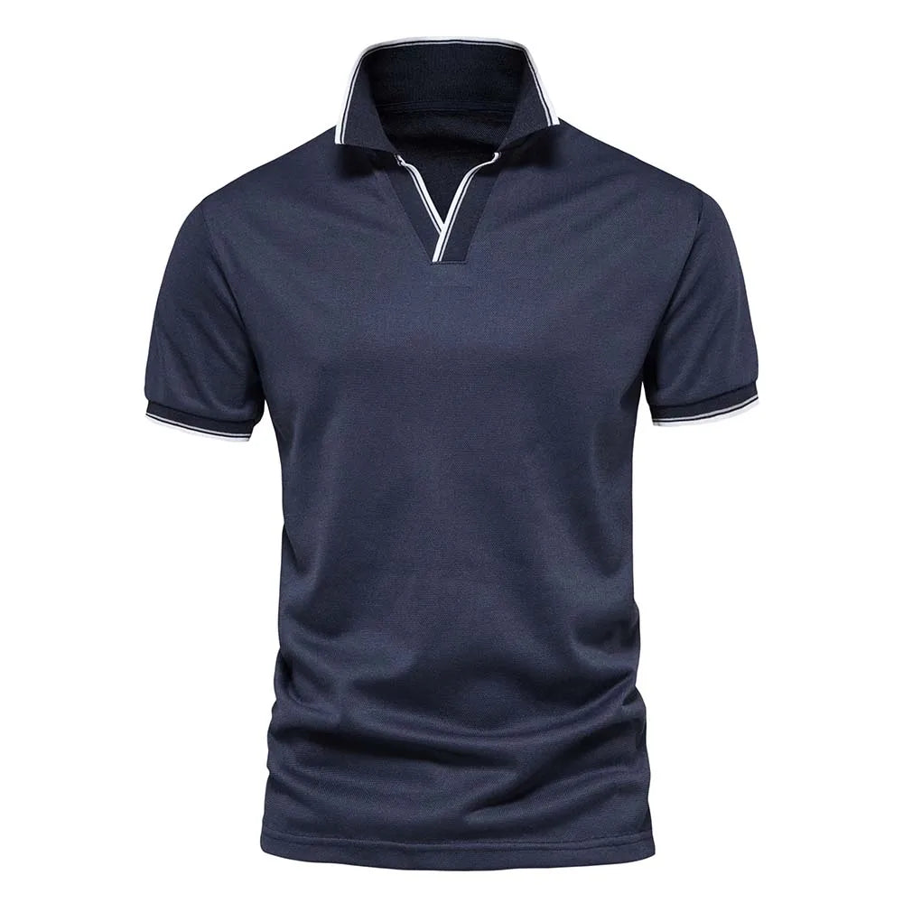LindenBoutique™ | Heren Polo Met V-hals