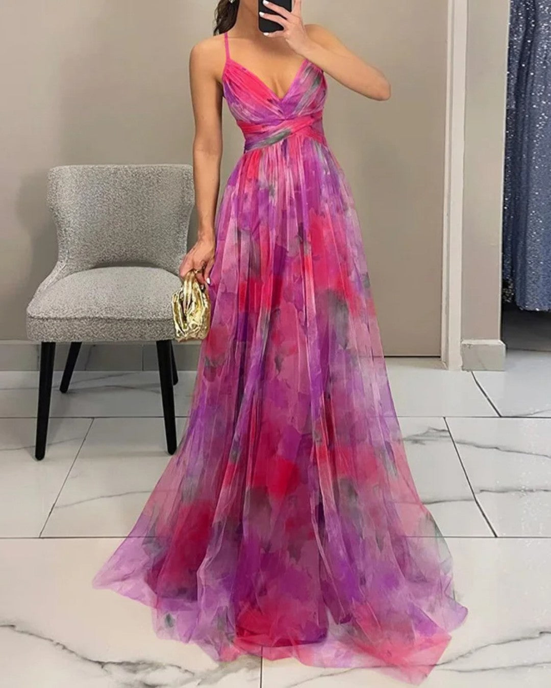 Giselle - Betoverende jurk met bloemenprint