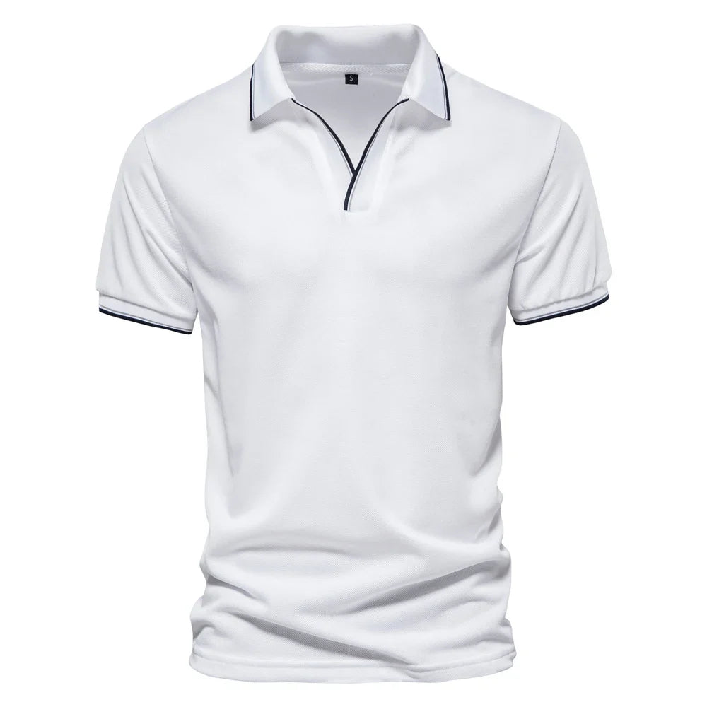 LindenBoutique™ | Heren Polo Met V-hals