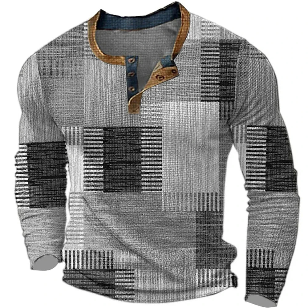 LindenBoutique™ | Kleurrijk Heren Shirt Met Lange Mouwen