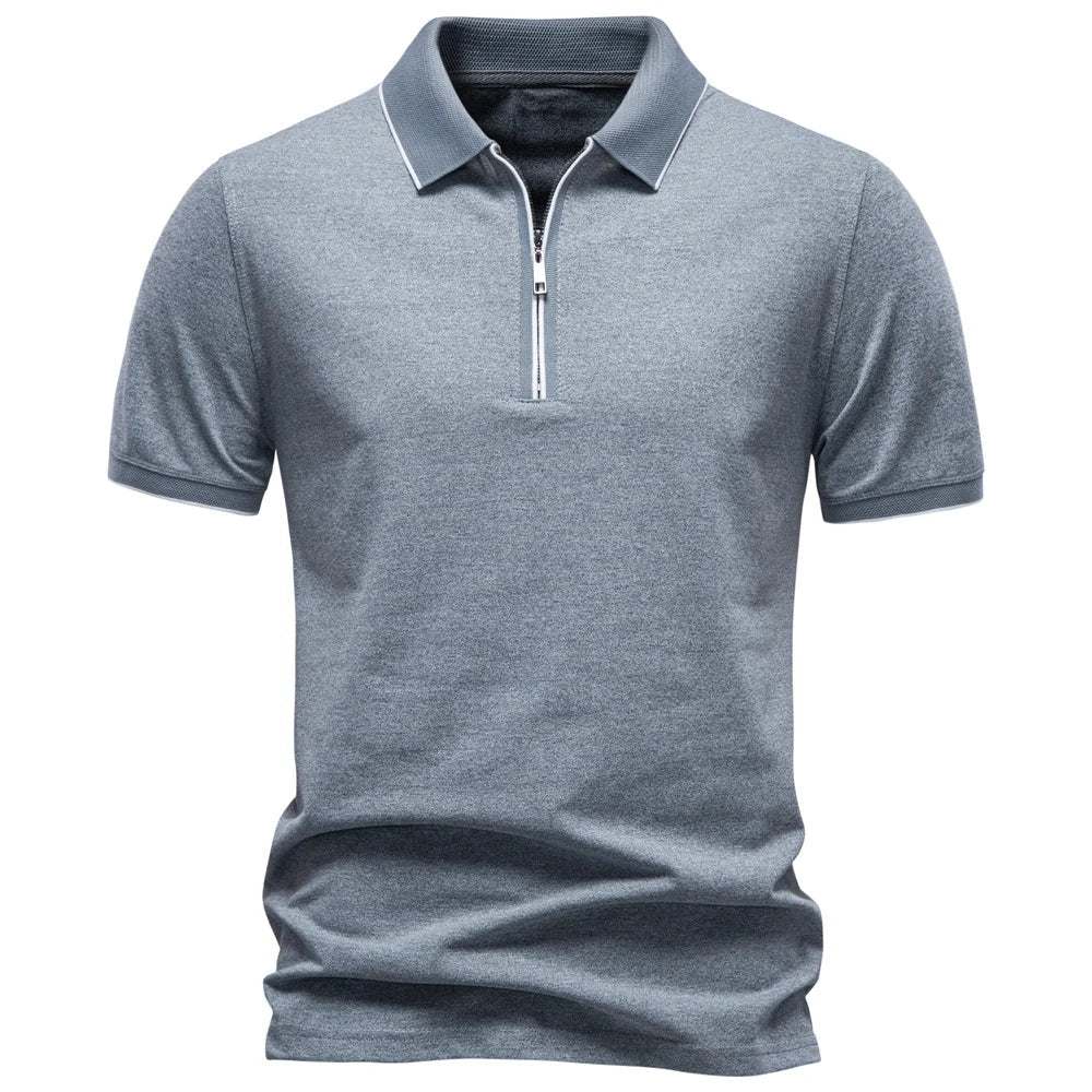 LindenBoutique™ | Stijlvolle Mannen Polo Met Rits
