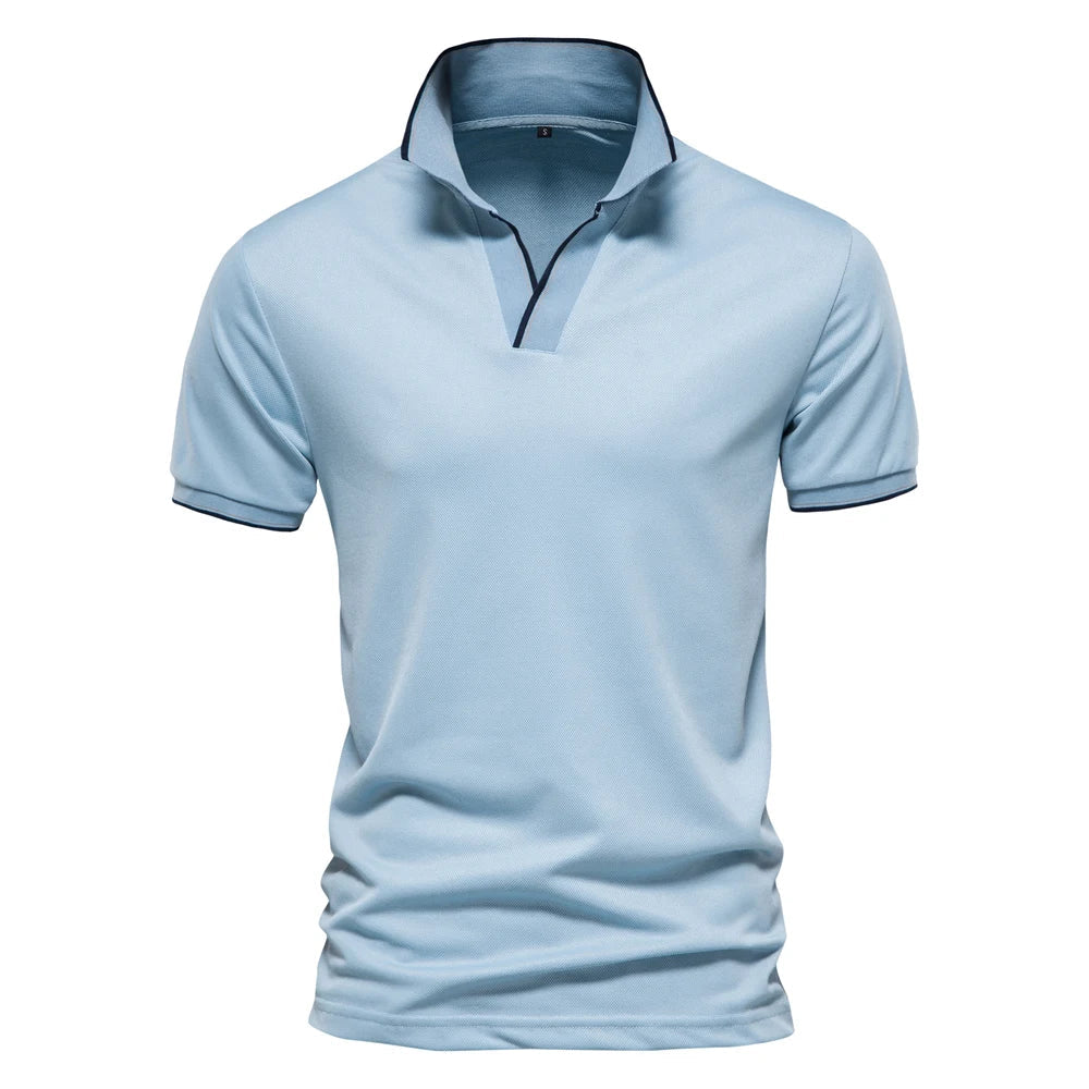 LindenBoutique™ | Heren Polo Met V-hals