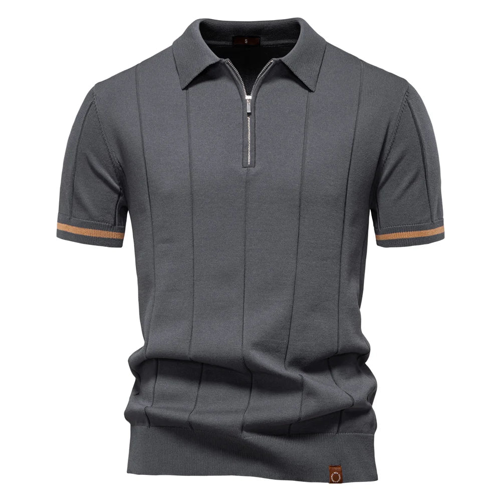 LindenBoutique™ | Heren Polo Shirt Met Rits