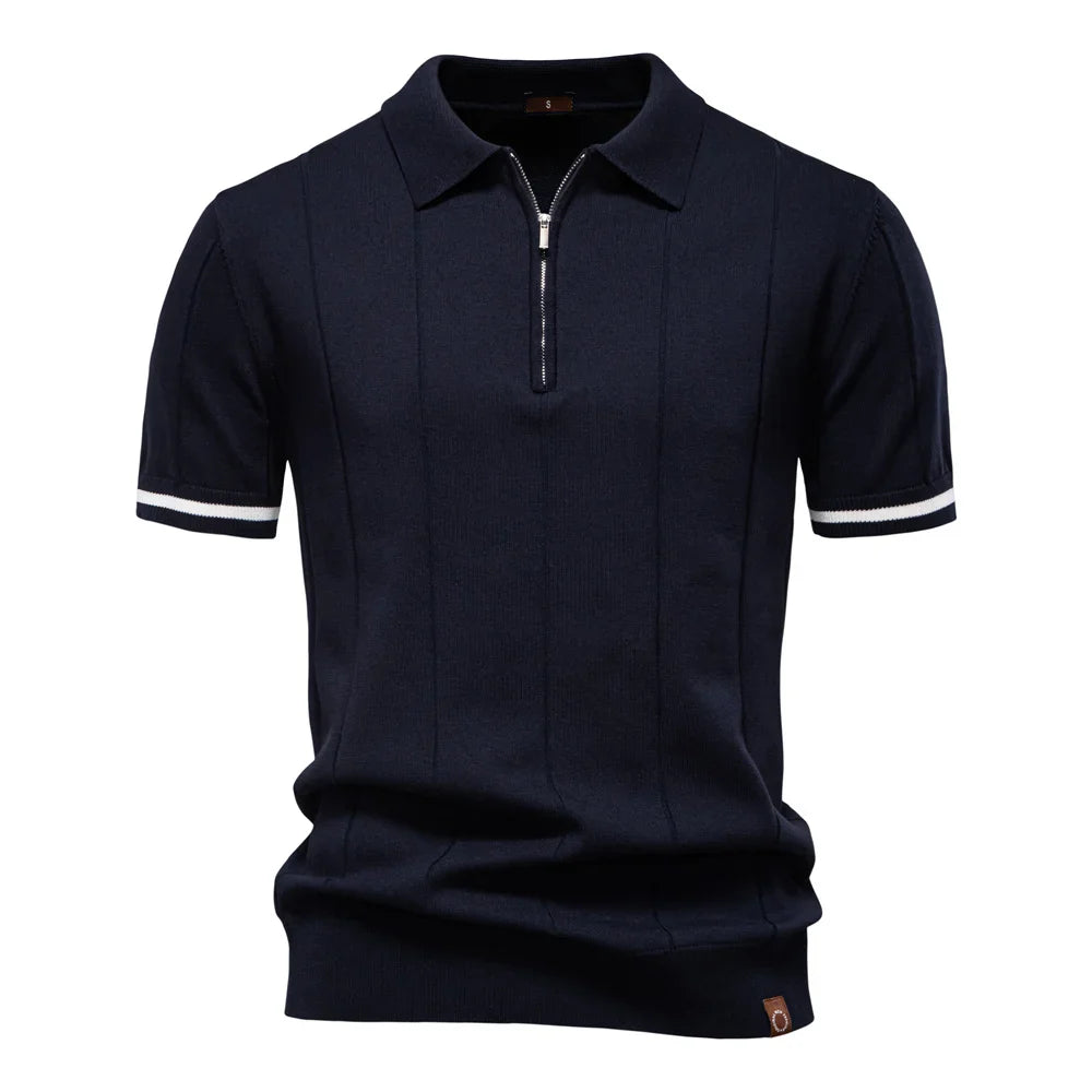 LindenBoutique™ | Heren Polo Shirt Met Rits