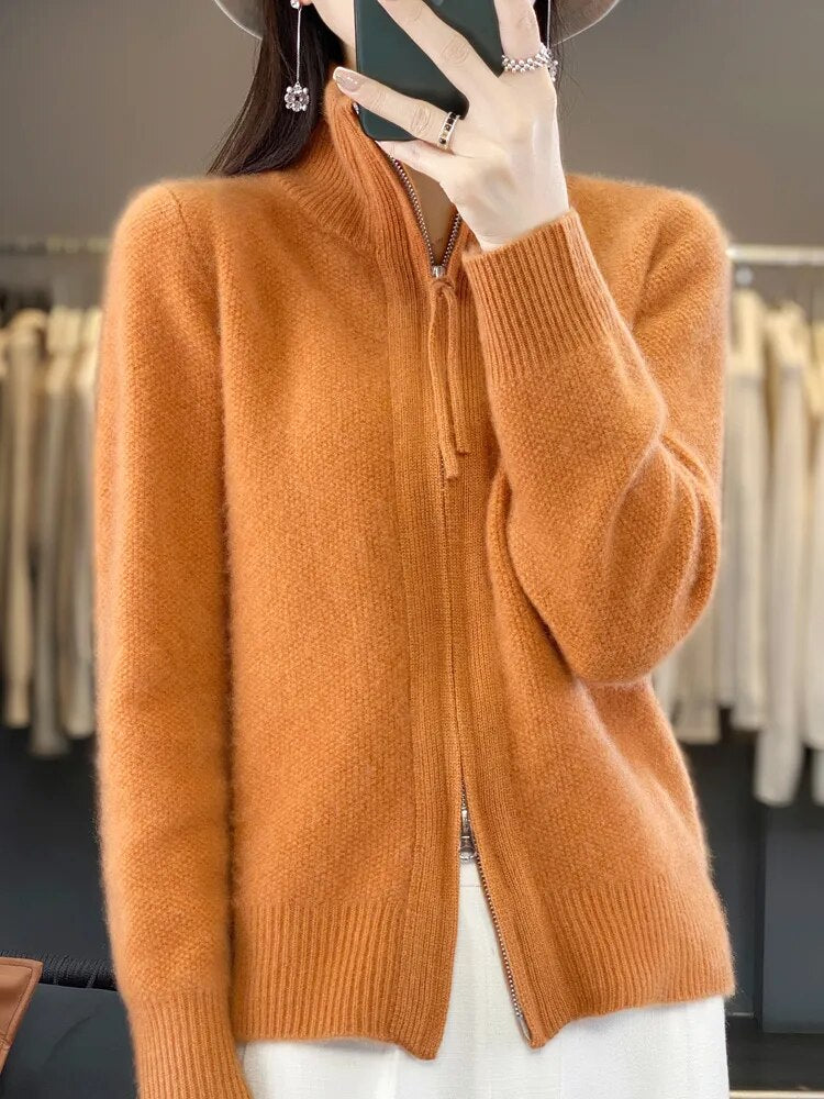 LindenBoutique® | Comfortabele Zip-Up Cardigan