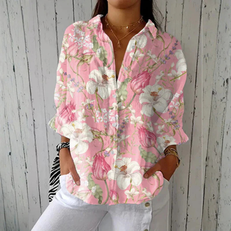Isabella | Blue Garden Blouse