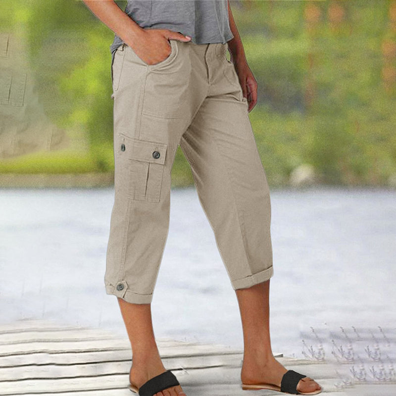 LindenBoutique® | Capri Broek met Meerdere Zakken en Comfortabele Pasvorm voor Maximale Bewegingsvrijheid