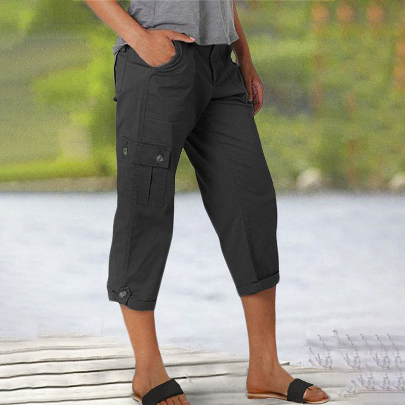 LindenBoutique® | Capri Broek met Meerdere Zakken en Comfortabele Pasvorm voor Maximale Bewegingsvrijheid