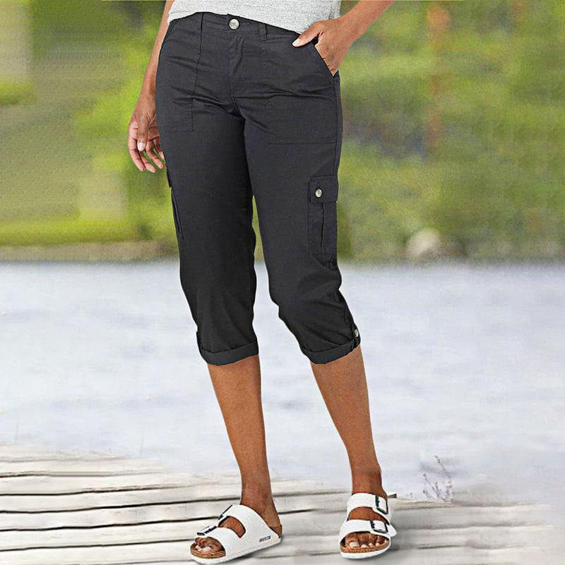 LindenBoutique® | Capri Broek met Meerdere Zakken en Comfortabele Pasvorm voor Maximale Bewegingsvrijheid